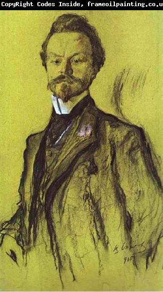 Valentin Serov Portrait of Konstantin Balmont.